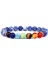 XL-23CM Tarzı No.7 Boyutu 7 Çakra Bileklik Erkek Kadın Doğal Lava Taşı Kristal Şifa Anksiyete Takı Mandala Yoga Meditasyon Bilezik Hediye (Yurt Dışından) 1