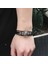 21CM Tarzı SCSL040 Moda Aslan Kafa Büyüsü Manyetik Siyah Erkek Bileklik Deri Gerçek Örgülü Punk Rock Bilezik Takı Aksesuarları Arkadaş Için (Yurt Dışından) 2