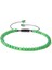 Yeşil Kedi Gözü 4mm Doğal Labradorit Howlit Taş Boncuklu Bilezik Erkekler Vintage Ayarlanabilir Siyah Halat Bileklik Takı Kadınlar Pulsera Reiki Hediyeler (Yurt Dışından) 1