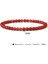 23CM Tarzı 4 mm Kırmızı Akik Doğal Taş Pictura Jaspe Mineral Bilezik Kadın El Yapımı Esnek It Taş Boncuklu Şans Bilekliği Yoga Dua Pulsera (Yurt Dışından) 1