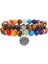 19CM Tarzı Çelik Rengi 7 Çakra Bileklik Doğal Ametist Boncuklu Bilezik Budizm Lotus Taşı Bileklik Erkekler Reiki Taş Pulsera Kadınlar Yoga Takı (Yurt Dışından) 1