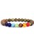 XL-23CM Tarzı No.24 Boyutu 7 Çakra Bileklik Erkek Kadın Doğal Lava Taşı Kristal Şifa Anksiyete Takı Mandala Yoga Meditasyon Bilezik Hediye (Yurt Dışından) 1