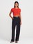 31104 Modal Crop Top-Kırmızı 4