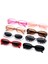 No.4 2021 Moda Retro Çerçevesiz Kanatlı UV400 Lüks Trend Dar Yaz Gözlüğü (Yurt Dışından) 5