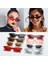 Turuncu Moda Tasarım Retro Küçük Oval Vintage Tonlar Siyah Kırmızı Metal Renkli (Yurt Dışından) 3