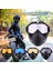 Kahverengi Lens Yeni Koruyucu Motosiklet Yüz Maskesi Çıkarılabilir Açık Yarım Yüz Taktik Motosiklet Kaskı Moto Aksesuarı (Yurt Dışından) 3