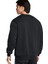 Ua Icon Fleece Crew Taping Erkek Günlük Sweatshirts 1389357-001 Siyah 2