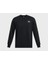 Ua Icon Fleece Crew Taping Erkek Günlük Sweatshirts 1389357-001 Siyah 5