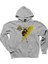 Ac Dc High Voltage Framed Gri Kapşonlu Sweatshirt Hoodie 1
