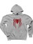 Spiderman Logo Gri Kapşonlu Sweatshirt Hoodie 1