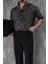 Erkek Polo Yaka Regular Fit Triko T-Shirt Siyah 2