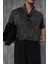 Erkek Polo Yaka Regular Fit Triko T-Shirt Siyah 4