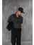 Erkek Polo Yaka Regular Fit Triko T-Shirt Siyah 5