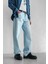 Erkek Baggy Fit Jean Açık Mavi 2