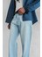 Erkek Baggy Fit Jean Açık Mavi 4
