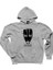 Marilyn Manson Head Gri Kapşonlu Sweatshirt Hoodie 1