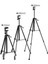 Siyah Profesyonel Kamera Tripod 140 cm Telefon Tutucu Tripot Büyük Metal 360 Der. Slr DVD Kamera Te 4
