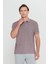 AC&Co / Altınyıldız Classics Erkek Çekmeyen Pamuklu Kumaş Regular Fit Rahat Kesim Bordo Kıvrılmaz Polo Yaka Cepli Tişört 4