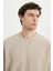 Standart Fit Normal Kesim 2 Iplik Recycle Pamuklu Bisiklet Yaka Sweatshirt 6