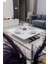 Home Üst Tabla Mdf Beyaz Oval Köşe Alt Ayak Siyah 4