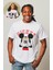 Unisex Mickey Mouse Baskılı T-Shirt Mickey Yazılı T-Shirt 1