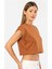 Kadın Vatka Görünümlü Crop T-Shirt 3402/TARÇIN 2