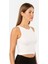 Kadın Fitilli Crop T-Shirt 3404/BEYAZ 2