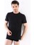 Çift Kaplan 947 Erkek Süprem T-Shirt Siyah 2