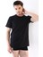 Çift Kaplan 947 Erkek Süprem T-Shirt Siyah 4