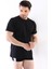 Çift Kaplan 947 Erkek Süprem T-Shirt Siyah 5