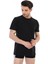 Çift Kaplan 947 Erkek Süprem T-Shirt Siyah 6