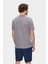 Caleb Koyu Gri Bisiklet Yaka Cepli Standard Fit Erkek Tshirt 4