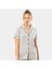 Düz Kısa Kollu Gömlek Yaka Pijama Takım 3368/GRI 2