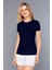 Kadın Micro Modal Yuvarlak Yaka Kısa Kollu T Shirt 9394 Laci 1