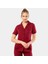 Düz Kısa Kollu Gömlek Yaka Piama Takım 3368 Bordo 3368/BORDO 2