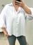 Beyaz Balon Kol Poplin Gömlek 1