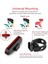Bisiklet 4 Modlu Su Geçirmez USB Şarj LED Scooter Çanta Arka Işık Lambası Işık Aydınlatma Ikaz 5
