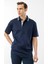 Erkek Polo Yaka Merserize T-Shirt Lacivert_3 3