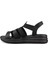 Kadın Sıyah Günlük Sandalet - Siyah, Deri 3