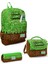 Kids Yeşil Kahverengi High Craft Desenli 3’lü Okul Çanta Seti SET0123776 1