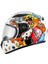 Kask Sway Çocuk Sw 815K Monster White Yellow Orange Full Face 1