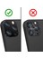 Iphone 13 Pro Max Kamera Camı Lens Koruyucu Metal Çerçeveli Kapalı Tasarım Tempered -Siyah 4
