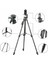 Siyah 125 cm Tripod Bluetooth Uzaktan Kumandalı Taşıma Çantalı Telefon Tutuculu Tripot 125 cm 3 Aya 1