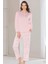 Uzun Kol Jakarlı Kumaş Yumuşak Kışlık Şık Zarif Pijama Takım Dowry 09-170UZUN Kol Pijama Takımı 09-170 1