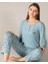 Mevsimlik Uzun Kol Pijama Takım Viskon Alperi 790-29 3