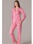 Boydan Düğmeli Uzun Kol Pijama Takımı Gömlek Flz 89-97 5