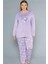 Büyük Beden Battal Viskon Uzun Kol Mevsimlik Pijama Takımı Flz B09-154 4