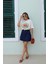 Lacivert Çan Model Mini Etek 1