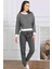 Uzun Kol Triko Kışlık Modern Pijama Takımı Homewear Dowry 09-90 1