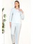Mevsimlik Uzun Kol Pijama Takım Viskon Alperi 790-27 4